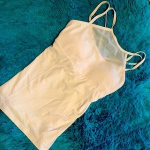 ZYIA strappy bra top with removable cups. NWOT